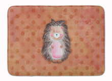 Load image into Gallery viewer, Polkadot Hedgehog Watercolor Machine Washable Memory Foam Mat BB7378RUG