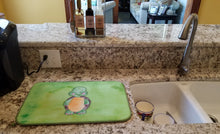 Load image into Gallery viewer, Turtle Watercolor Dish Drying Mat – Absorbent, Artistic Kitchen Essentials BB7382DDM