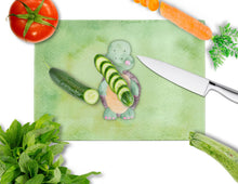 Load image into Gallery viewer, Turtle Watercolor Glass Cutting Boards – Durable, Decorative Kitchen Art Large BB7382LCB