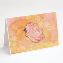 Load image into Gallery viewer, Butterfly Watercolor Greeting Cards -  Blank Note Cards – 8-Pack of Artist-Designed Cards with Envelopes
