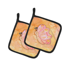 Load image into Gallery viewer, Butterfly Watercolor Pot Holders - Set of 2 - Heat-Resistant Kitchen Essentials BB7384PTHD