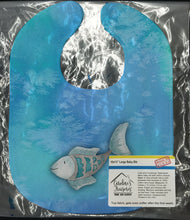 Load image into Gallery viewer, Blue Fish Watercolor Baby Bib BB7386BIB