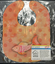 Load image into Gallery viewer, Orange Fish Watercolor Baby Bib BB7387BIB