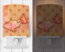 Load image into Gallery viewer, Orange Fish Watercolor Ceramic Night Light BB7387CNL