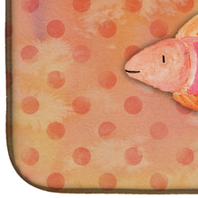 Load image into Gallery viewer, Orange Fish Watercolor Dish Drying Mat – Absorbent, Artistic Kitchen Essentials BB7387DDM