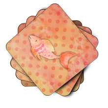 Load image into Gallery viewer, Orange Fish Watercolor Foam Coaster  BB7387FC