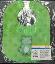 Load image into Gallery viewer, Polkadot Frog Watercolor Baby Bib BB7388BIB