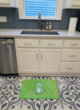 Load image into Gallery viewer, Polkadot Frog Watercolor Machine Washable Memory Foam Mat BB7388RUG