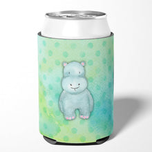 Load image into Gallery viewer, Polkadot Hippopotamus Watercolor Can or Bottle Hugger BB7389CC