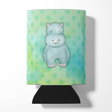 Load image into Gallery viewer, Polkadot Hippopotamus Watercolor Can or Bottle Hugger BB7389CC