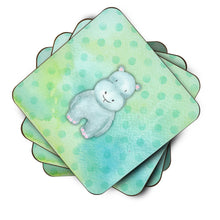 Load image into Gallery viewer, Polkadot Hippopotamus Watercolor Foam Coaster  BB7389FC