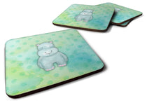 Load image into Gallery viewer, Polkadot Hippopotamus Watercolor Foam Coaster  BB7389FC