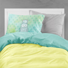 Load image into Gallery viewer, Polkadot Hippopotamus Watercolor Fabric Standard Pillowcase – Artistic Decorative Front, White Back BB7389PILLOWCASE