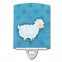 Load image into Gallery viewer, Polkadot Sheep Lamb Watercolor Ceramic Night Light BB7390CNL