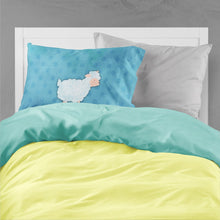 Load image into Gallery viewer, Polkadot Sheep Lamb Watercolor Fabric Standard Pillowcase – Artistic Decorative Front, White Back BB7390PILLOWCASE