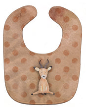 Load image into Gallery viewer, Polkadot Antelope Watercolor Baby Bib BB7391BIB