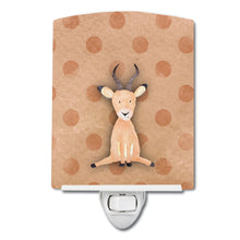 Load image into Gallery viewer, Polkadot Antelope Watercolor Ceramic Night Light BB7391CNL