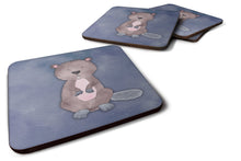Load image into Gallery viewer, Beaver Watercolor Foam Coaster  BB7392FC