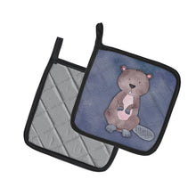 Load image into Gallery viewer, Beaver Watercolor Pot Holders - Set of 2 - Heat-Resistant Kitchen Essentials BB7392PTHD