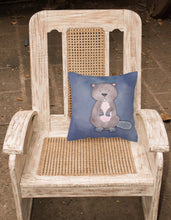 Load image into Gallery viewer, Beaver Watercolor Fabric Decorative Pillow BB7392PW1818