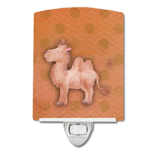 Load image into Gallery viewer, Polkadot Camel Watercolor Ceramic Night Light BB7393CNL