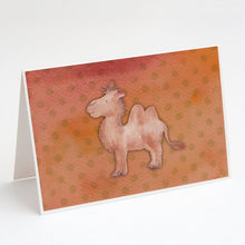Load image into Gallery viewer, Polkadot Camel Watercolor Greeting Cards -  Blank Note Cards – 8-Pack of Artist-Designed Cards with Envelopes