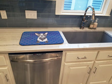 Load image into Gallery viewer, French Bulldog Polkadot Watercolor Dish Drying Mat – Absorbent, Artistic Kitchen Essentials BB7394DDM
