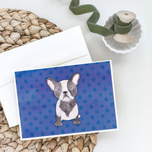 Load image into Gallery viewer, French Bulldog Polkadot Watercolor Greeting Cards -  Blank Note Cards – 8-Pack of Artist-Designed Cards with Envelopes
