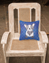 Load image into Gallery viewer, French Bulldog Polkadot Watercolor Fabric Decorative Pillow BB7394PW1818