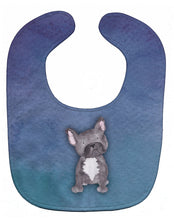 Load image into Gallery viewer, French Bulldog Watercolor Baby Bib BB7395BIB