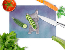 Load image into Gallery viewer, French Bulldog Watercolor Glass Cutting Boards – Durable, Decorative Kitchen Art Large BB7395LCB