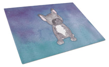 Load image into Gallery viewer, French Bulldog Watercolor Glass Cutting Boards – Durable, Decorative Kitchen Art Large BB7395LCB