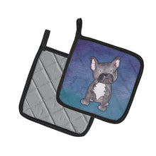 Load image into Gallery viewer, French Bulldog Watercolor Pot Holders - Set of 2 - Heat-Resistant Kitchen Essentials BB7395PTHD