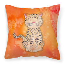 Load image into Gallery viewer, Leopard Watercolor Fabric Decorative Pillow BB7396PW1818