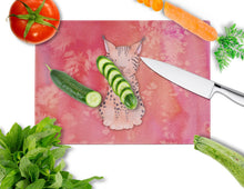 Load image into Gallery viewer, Lynx Watercolor Glass Cutting Boards – Durable, Decorative Kitchen Art Large BB7397LCB