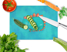 Load image into Gallery viewer, Stegosaurus Watercolor Glass Cutting Boards – Durable, Decorative Kitchen Art Large BB7399LCB