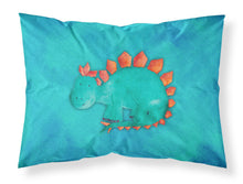 Load image into Gallery viewer, Stegosaurus Watercolor Fabric Standard Pillowcase – Artistic Decorative Front, White Back BB7399PILLOWCASE