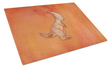 Load image into Gallery viewer, Parasaurolophus Watercolor Glass Cutting Boards – Durable, Decorative Kitchen Art Large BB7400LCB