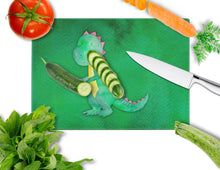Load image into Gallery viewer, Tyrannosaurus Rex Watercolor Glass Cutting Boards – Durable, Decorative Kitchen Art Large BB7401LCB