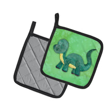 Load image into Gallery viewer, Brontosaurus Watercolor Pot Holders - Set of 2 - Heat-Resistant Kitchen Essentials BB7404PTHD