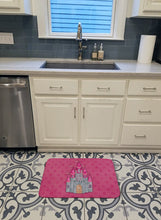 Load image into Gallery viewer, Princess Castle Watercolor Machine Washable Memory Foam Mat BB7405RUG