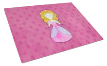 Load image into Gallery viewer, Princess Watercolor Glass Cutting Boards – Durable, Decorative Kitchen Art Large BB7407LCB