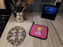 Load image into Gallery viewer, Princess Watercolor Pot Holders - Set of 2 - Heat-Resistant Kitchen Essentials BB7407PTHD