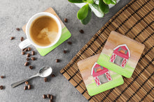 Load image into Gallery viewer, Barn Watercolor Foam Coaster  BB7409FC