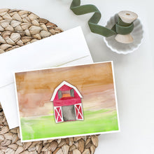 Load image into Gallery viewer, Barn Watercolor Greeting Cards -  Blank Note Cards – 8-Pack of Artist-Designed Cards with Envelopes