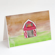 Load image into Gallery viewer, Barn Watercolor Greeting Cards -  Blank Note Cards – 8-Pack of Artist-Designed Cards with Envelopes