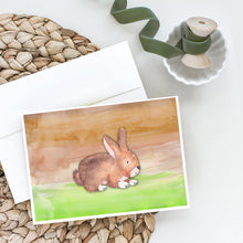 Load image into Gallery viewer, Rabbit Watercolor Greeting Cards -  Blank Note Cards – 8-Pack of Artist-Designed Cards with Envelopes