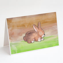 Load image into Gallery viewer, Rabbit Watercolor Greeting Cards -  Blank Note Cards – 8-Pack of Artist-Designed Cards with Envelopes