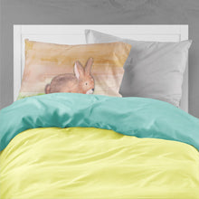 Load image into Gallery viewer, Rabbit Watercolor Fabric Standard Pillowcase – Artistic Decorative Front, White Back BB7410PILLOWCASE