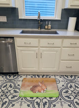 Load image into Gallery viewer, Rabbit Watercolor Machine Washable Memory Foam Mat BB7410RUG